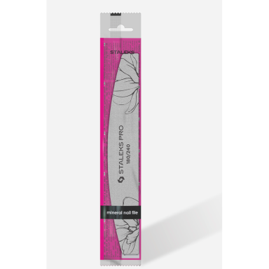Staleks mineral nail file crescent shape Expert 40 180/240 grit 1pc