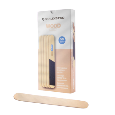 Staleks disposable wooden nail file base 50 pcs Expert 20