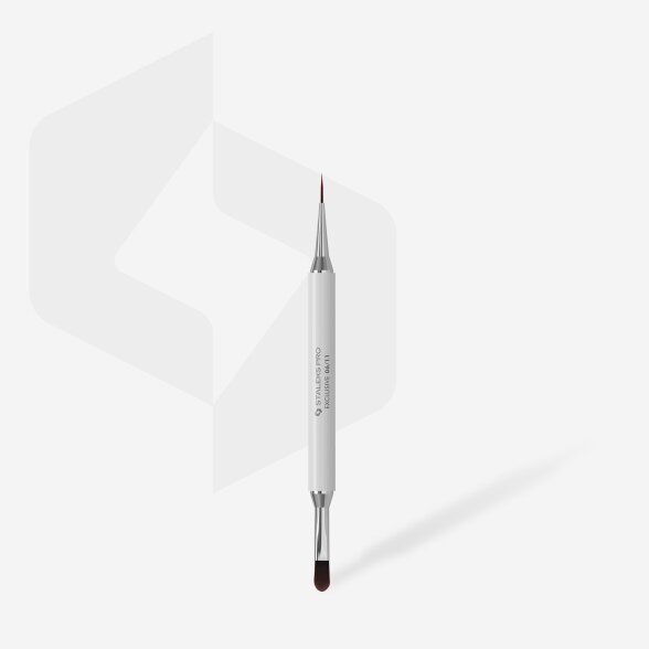 Staleks Exclusive dvipusis gelio teptukas 11mm/12mm Staleks Exclusive dvipusis gelio teptukas 11mm/12mm