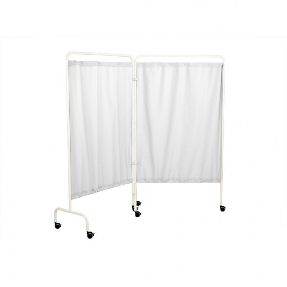 Standard modular wall, White frame, white curtain 1 Standard modular wall, White frame, white curtain 1