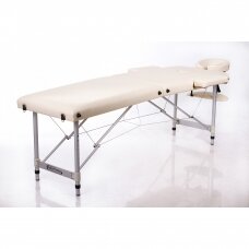 Sulankstomas masažo stalas – kušetė RESTPRO® ALU 2 (L) Cream