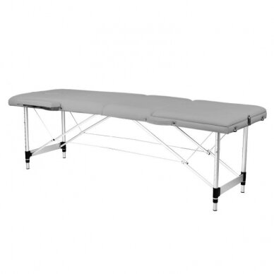 Sulankstomas 3 dalių masažo stalas KOMFORT 3, pilkos spalvos