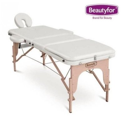 Sulankstomas masažo stalas su mediniu rėmu  Beautyfor