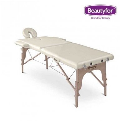 Sulankstomas masažo stalas su mediniu rėmu Beautyfor 3