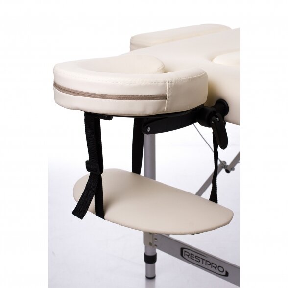 Folding massage table - couch RESTPRO® ALU 2 (M) Cream 9 Folding massage table - couch RESTPRO® ALU 2 (M) Cream 9