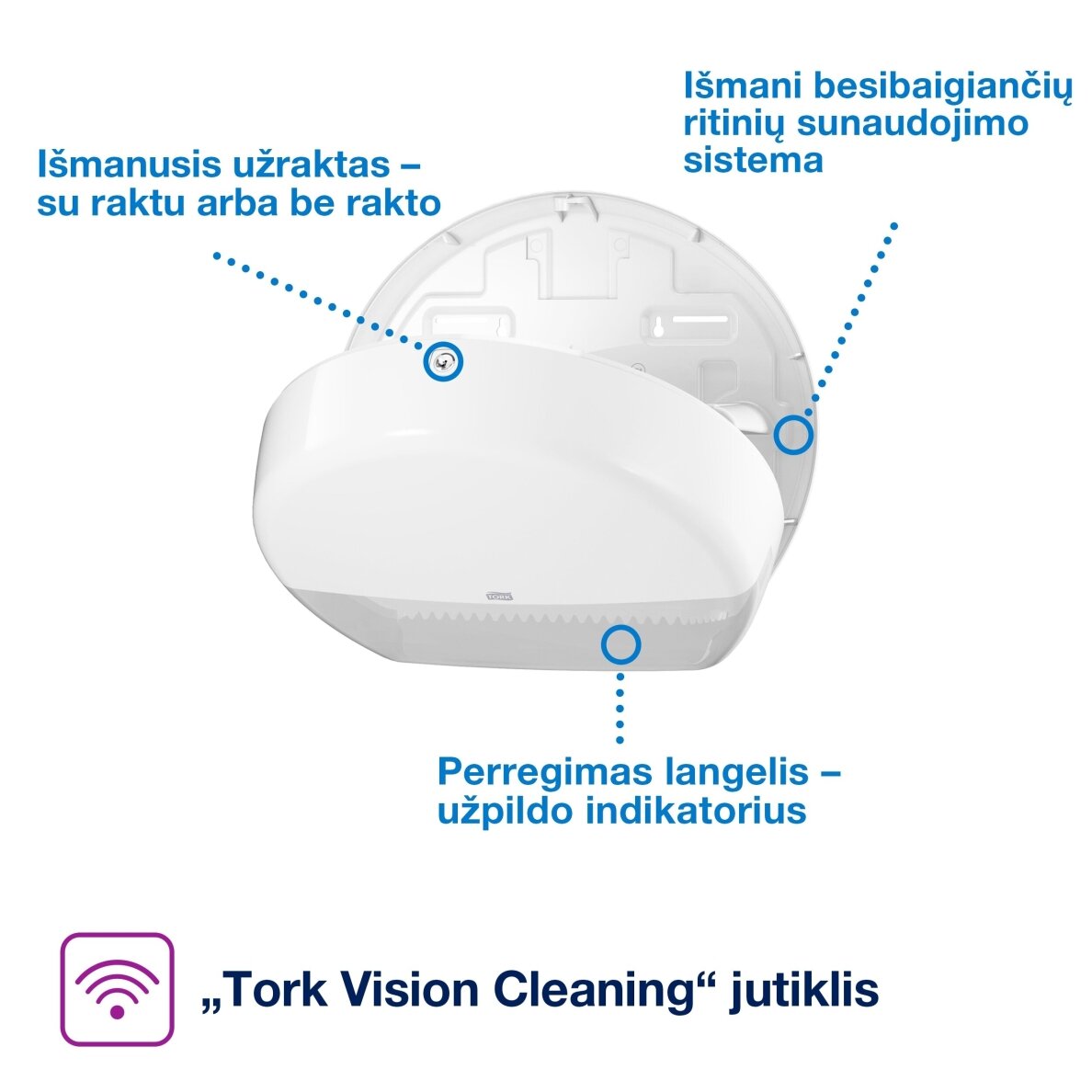 Tork Mini Jumbo Диспенсер для туалетной бумаги 3 Tork Mini Jumbo Диспенсер для туалетной бумаги 3