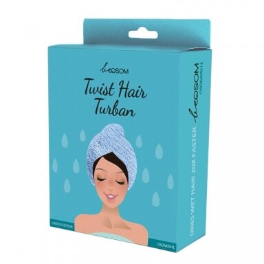 Тюрбаны plaukams Be Osom Twist Hair Blue Тюрбаны plaukams Be Osom Twist Hair Blue