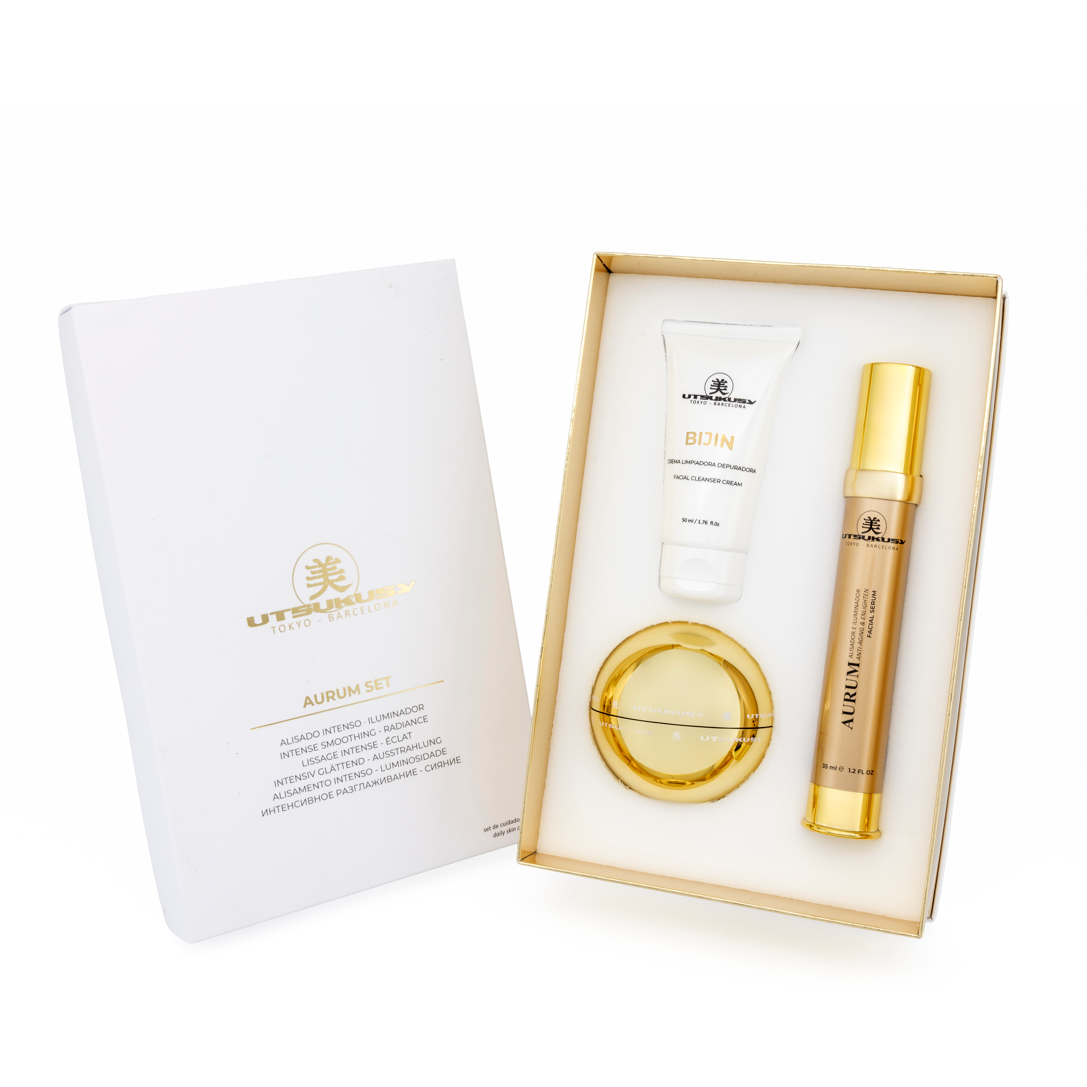 UTSUKUSY kasdienės odos priežiūros rinkinys AURUM DAILY CARE KIT UTSUKUSY kasdienės odos priežiūros rinkinys AURUM DAILY CARE KIT