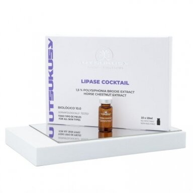Utsukusy BIOLOGIC 10.0 LIPASE koncentratas kūno linijų formavimui Utsukusy BIOLOGIC 10.0 LIPASE koncentratas kūno linijų formavimui
