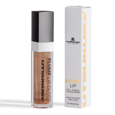 Utsukusy PLUMP LIP GLOSS, transparent-gold, 10ml