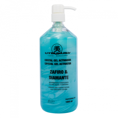Utsukusy SAPPHIRE ir DIAMOND GEL CRYSTAL laidus gelis, aktyvatorius, 1000ml Utsukusy SAPPHIRE ir DIAMOND GEL CRYSTAL laidus gelis, aktyvatorius, 1000ml