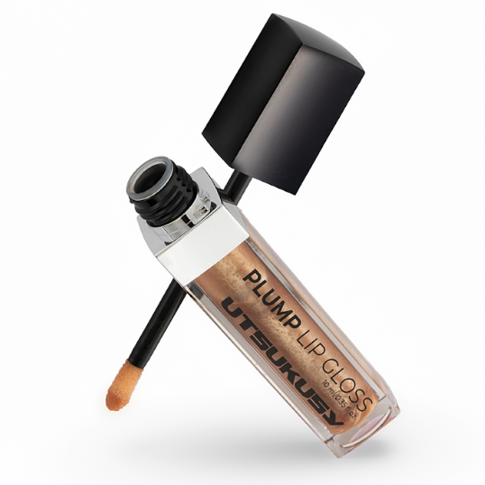 Utsukusy PLUMP LIP GLOSS, transparent-gold, 10ml 3