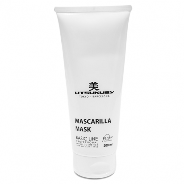 Utsukusy Basic Line baltojo molio veido kaukė su Vitaminu E ir Alantoinu, 200ml Utsukusy Basic Line baltojo molio veido kaukė su Vitaminu E ir Alantoinu, 200ml