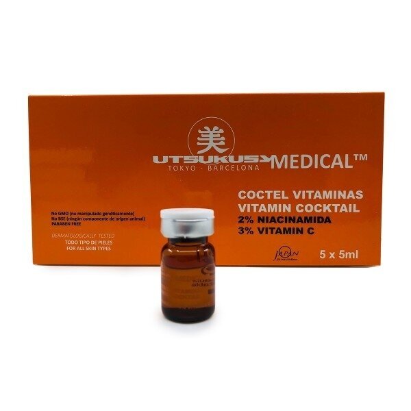 UTSUKUSY COCKTAIL serumas VITAMIN, 5x5ml 2 UTSUKUSY COCKTAIL serumas VITAMIN, 5x5ml 2