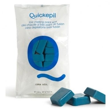 Vaškas depiliacijai mėlynas, Quickepil, 1 kg