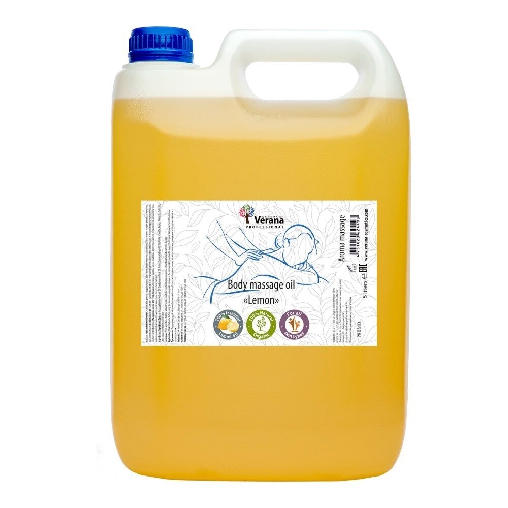 Verana masažo aliejus Citrina, 5000ml Verana masažo aliejus Citrina, 5000ml