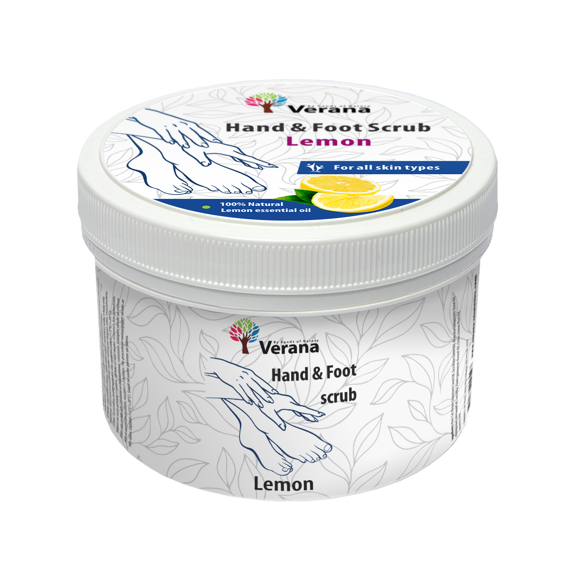 Verana rankų ir pėdų šveitiklis CITRINA, 800gr Verana rankų ir pėdų šveitiklis CITRINA, 800gr