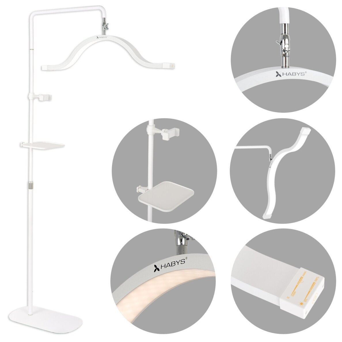 Vena Dark cosmetic lamp, white Vena Dark cosmetic lamp, white