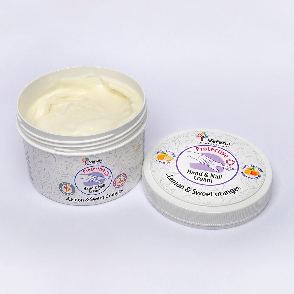 Verana protective hand and nail cream Lemon and Sweet Orange, 200g 1