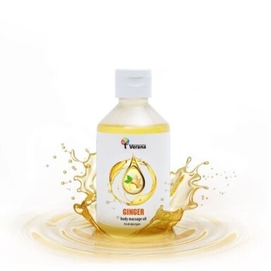 Verana kūno masažo aliejus Imbieras, 250ml. Verana kūno masažo aliejus Imbieras, 250ml.