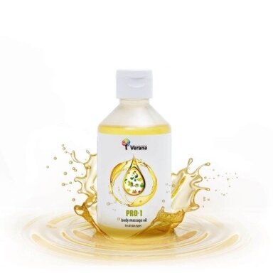 Verana kūno masažo aliejus Pro1, 250ml Verana kūno masažo aliejus Pro1, 250ml
