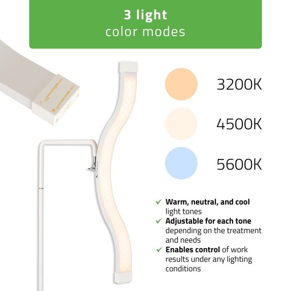 Vena Dark cosmetic lamp, white 4 Vena Dark cosmetic lamp, white 4
