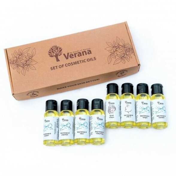 Verana masažo aliejų rinkinys 8 x 30ml 1 Verana masažo aliejų rinkinys 8 x 30ml 1