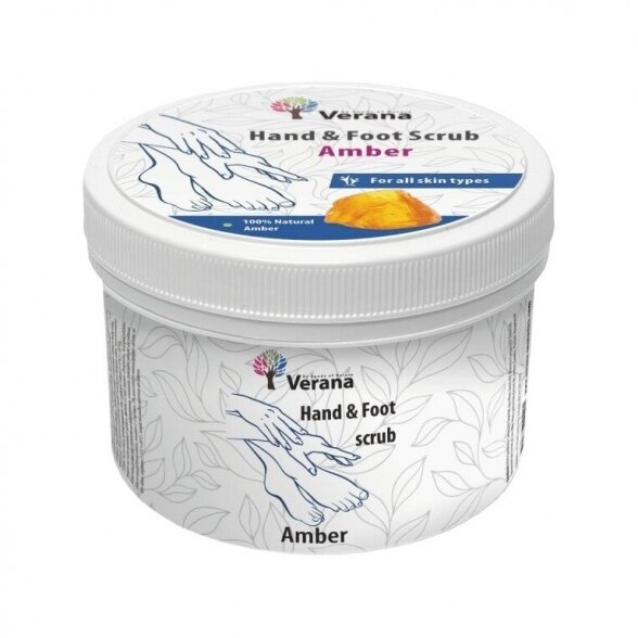 Verana hand and foot scrub AMBER, 800gr Verana hand and foot scrub AMBER, 800gr