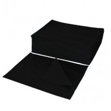 Vienkartiniai popieriniai rankšluosčiai, celiulioze 70x50 cm, 50 vnt., sp. juoda