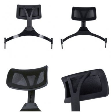 Vizažo kėdė KC-CH03 su papildoma galvos atrama,  juodos sp. (makiažo)